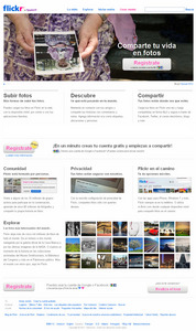 Vista de www.flickr.com | Pagina Web o Home