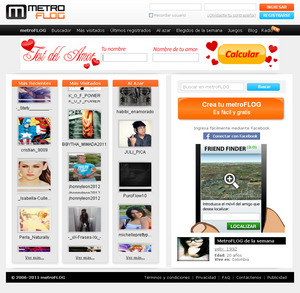 Vista de www.metroflog.com | Pagina Web o Home