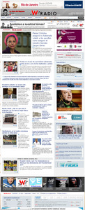 Vista de www.wradio.com.co | Pagina Web o Home