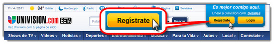 Univision registrarse 1
