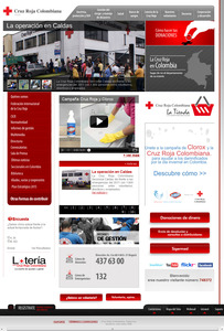 Vista de www.cruzrojacolombiana.org | Pagina Web o Home