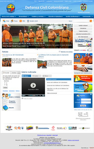 vista de www.defensacivil.gov.co | Pagina Web o Home