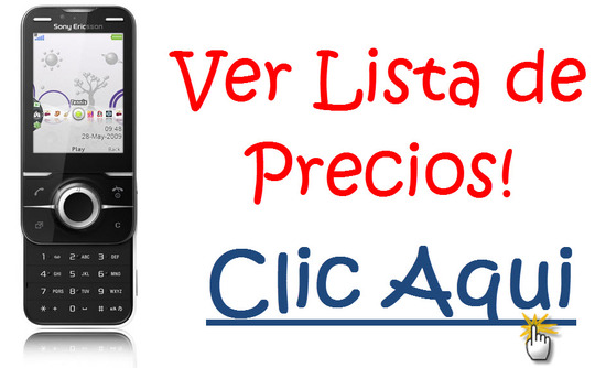 listado de ofertas de Sony Ericsson Yari