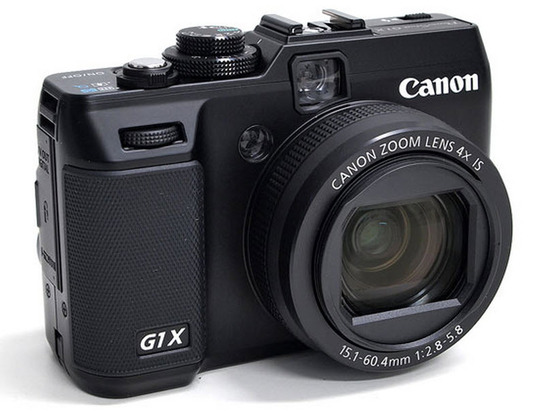 Canon PowerShot G1 X, Vista Frontal