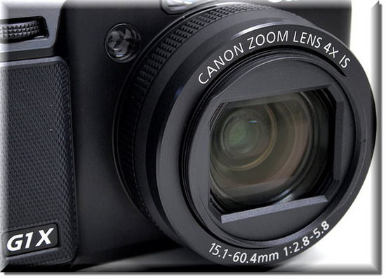 Canon PowerShot G1 X, lente