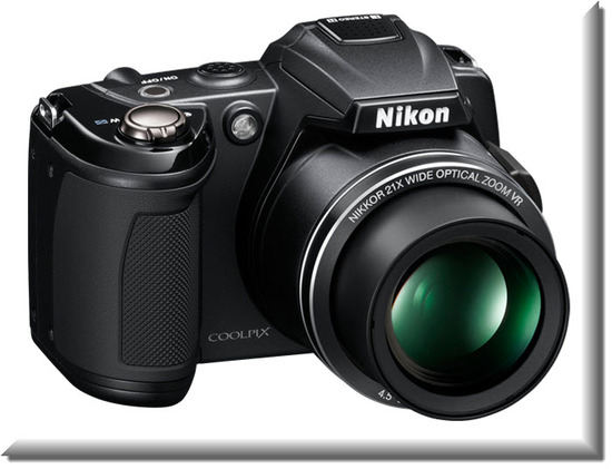 Nikon Coolpix L120, color negro