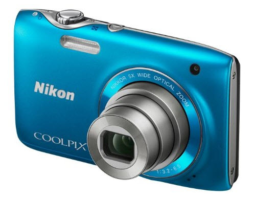 Nikon Coolpix S3100, Vista Frontal