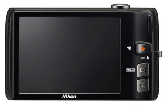 Nikon Coolpix S3100, Vista Trasera