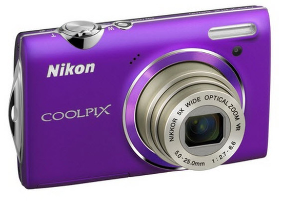 Nikon Coolpix S5100, Vista Frontal