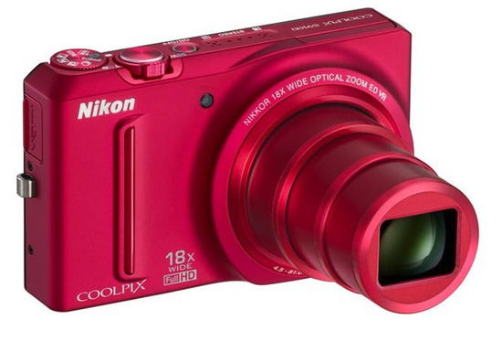 Nikon Coolpix S9100, Vista Frontal