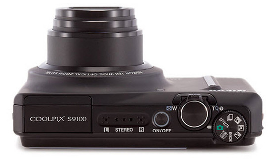 Nikon Coolpix S9100, Vista Superior