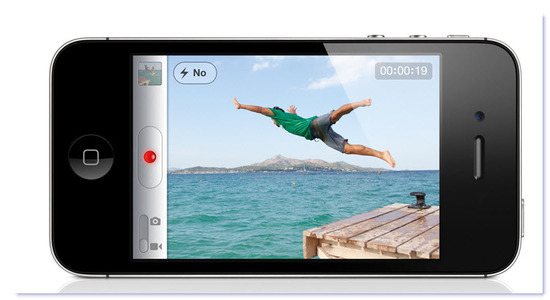Iphone 4S, Grabación de vídeo