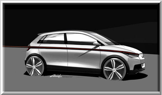 Audi A2 Concept, vista lado derecho