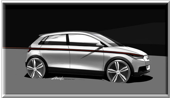 Audi A2 Concept,vista lateral