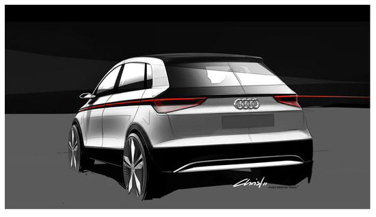 Audi A2 Concept, vista parte trasera