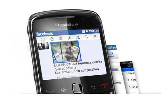 Blackberry Curve 3G, redes sociales
