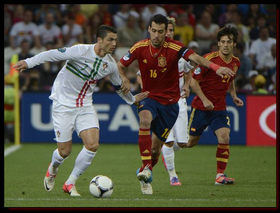 Imagen partido España VS Portugal Eurocopa 2012