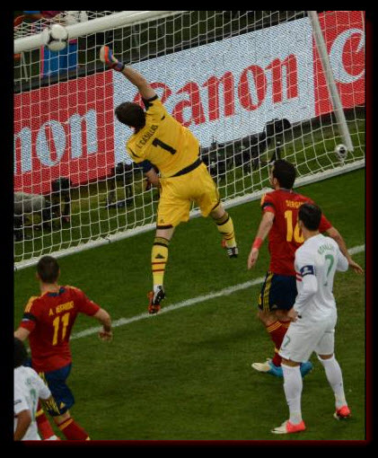 Imagen partido España VS Portugal Eurocopa 2012