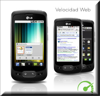 LG Optimus One, velocidad web