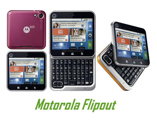 Motorola Flipout, pantalla táctil