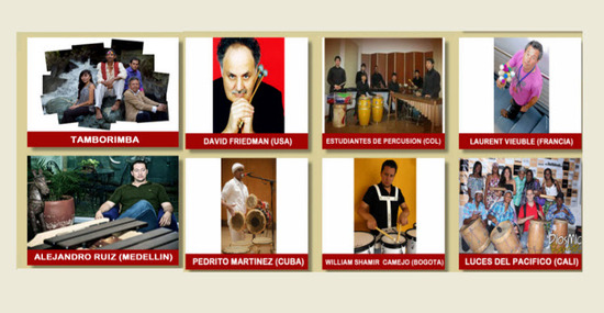 V Festival Internacional de Percusión  Tamborimba 2012, artistas invitados