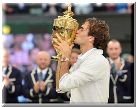 Roger Federer  Campeón de Winbledom 2012