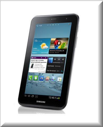Samsung Galaxy Tab 2 72 Plus 3G, angulo derecho