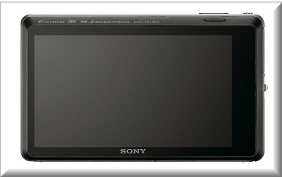 Sony Cyber-shot DSC-TX100V, vista parte de atras
