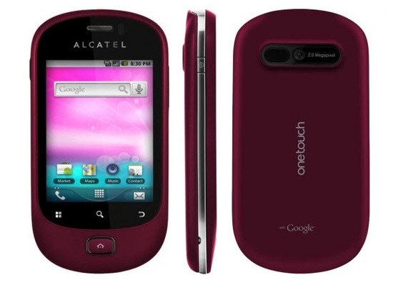 Alcatel One Touch 908, diseño exterior