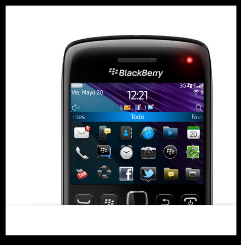 Blackberry Bold 9790, pantalla táctil