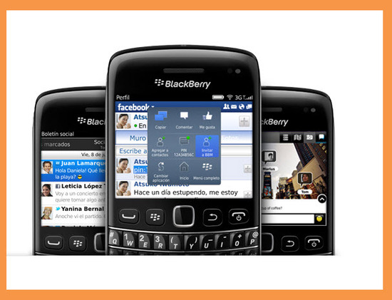 Blackberry Bold 9790, redes sociales