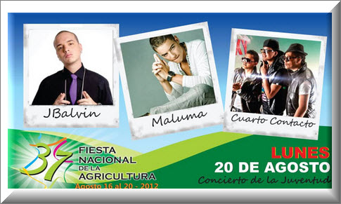 Concierto de la Juventud, Feria de la Agricultura 2012