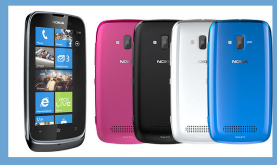 Nokia Lumia 610, colores