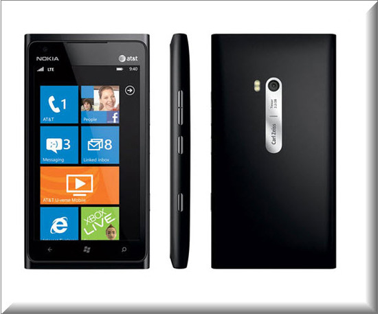 Nokia Lumia 900, vista exterior