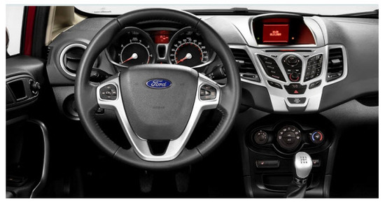 Ford Fiesta Automático 2012, diseño interior