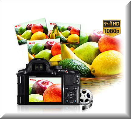 Samsung NX20, Grabación Películas Full HD Stereo