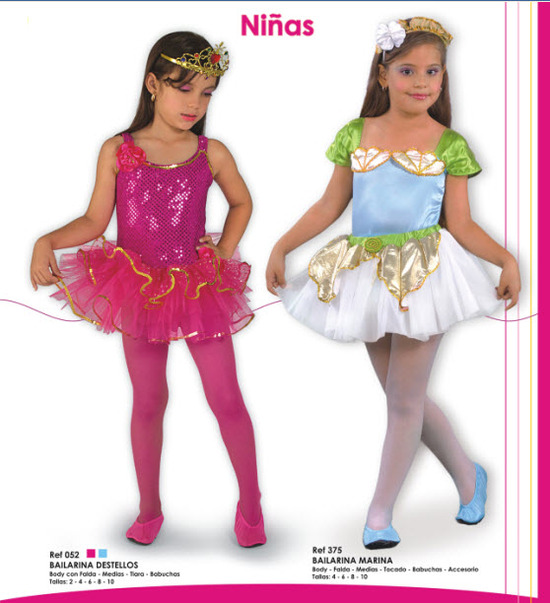 Disfraces para niñas de bailarinas para todos los gustos