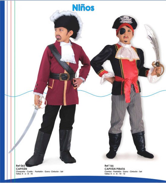 Disfrace para niños de piratas