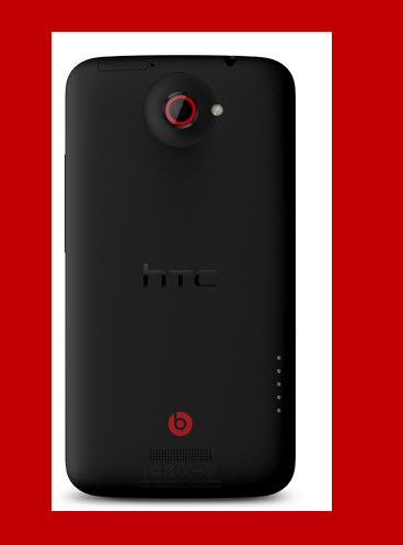 Celular HTC ONE X, vista parte trasera