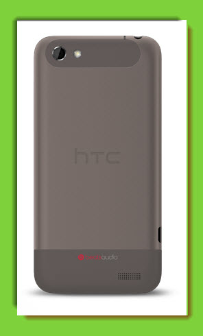 HTC ONE V, vista parte atras