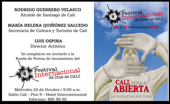 Lanzamiento Festival Internacional de Cine de Cali 2012
