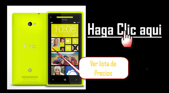 Listado de ofertas Windows Phone 8x HTC