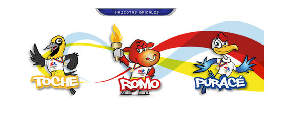 Mascotas Oficiales Juegos Nacionales 2012