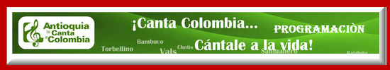 Programación Festival Nacional Antioquia le Canta a Colombia 2012