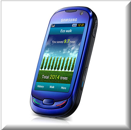 Samsung GT-S7550B, vista angulo zquierdo