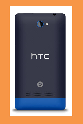 Windows Phone 8S HTC, vista parte trasera