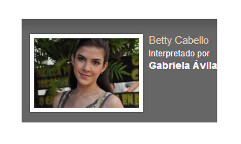 Betty Cabello interpretado por Gabriela Avila Rafael Orozco El idolo