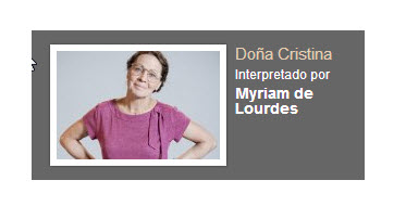 Dona Cristina interpretado por Myriam de Lourdes personaje Rafael Orozco El idolo