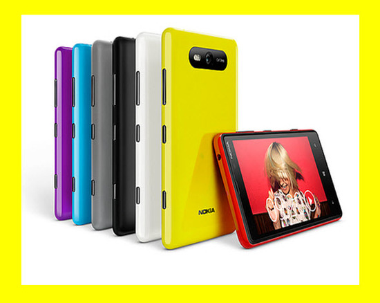 Nokia Lumia 820, colores