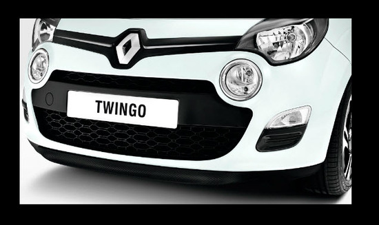 Renault Twingo 2013, parrilla frontal y farolas delanteras